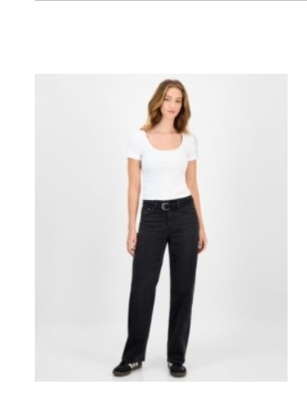 Tinseltown Women's Straight Leg Jeans - Charcoal Black
